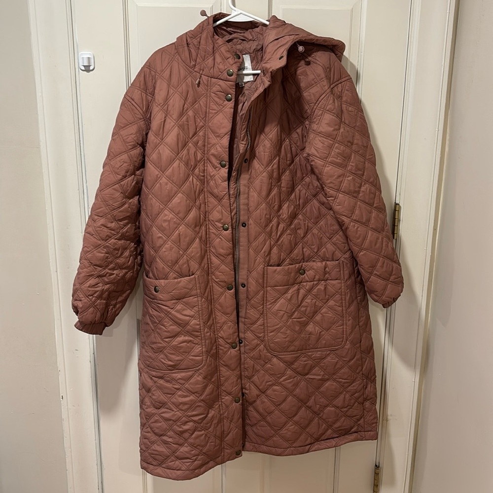 Madewell Size L Austwell Quilted Coat